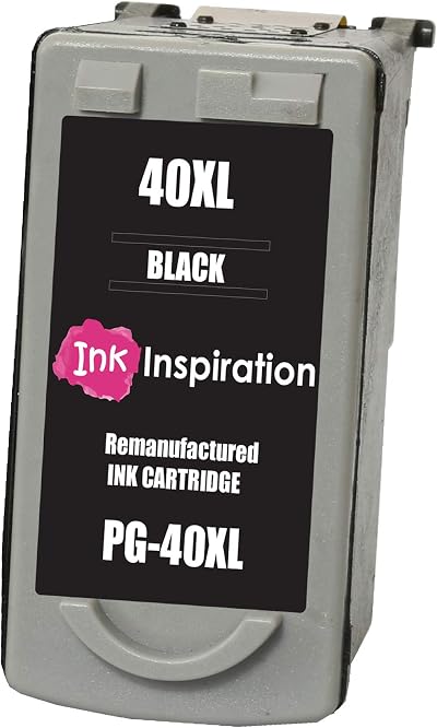Ink Inspiration Black Remanufactured Ink Cartridge for Canon PG-40 Pixma MP140
