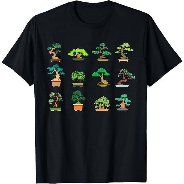Amazon.com: Types of Bonsai Trees Shirt Bonsai Shirt Apparel Bonsai T-Shirt  : Clothing, Shoes & Jewelry