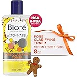 Bioré Witch Hazel Pore Clarifying Toner, with 2% Salicylic Acid for Acne Clearing and Balanced Skin Purification, 8 Ounce (HS