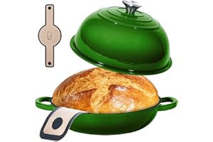 ONKO Dutch Oven For Sourdough Bread Baking, 6QT Enameled Cast Iron Dutch Oven Pot With Lid, Non-stick Sourdough Baking Pan wi