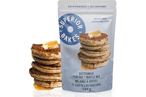Superior Bakes Keto Pancake Mix. Gluten Free No Sugar Added. Only 5g Net Carb Per Serving.