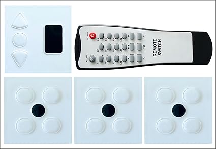 Walnut Innovations Wireless Remote Control Switches for 12 Lights & 1 Fan with Speed Regulation