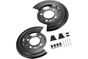 HEROFFIX 1 Set Rear Brake Dust Shield Backing Plates for Ford F250 Super Duty 1999-2010 4C3Z-2209-AA Replace Parts