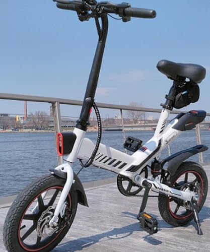Sailnovo Electric Bike, Electric Bicycle with 18.5MPH Electric Bikes for Adults Teens E Bike with Pedals, 14" Waterproof Folding Mini Bikes with 374.4WH Battery, Dual Disc Brakes (Polished White) in Kenya | Sailnovo Electric Bike, Electric Bicycle with 18.5MPH Electric Bikes for Adults Teens E Bike with Pedals, 14" Waterproof Folding Mini Bikes with 374.4WH Battery, Dual Disc Brakes (Polished White) in Kenya |