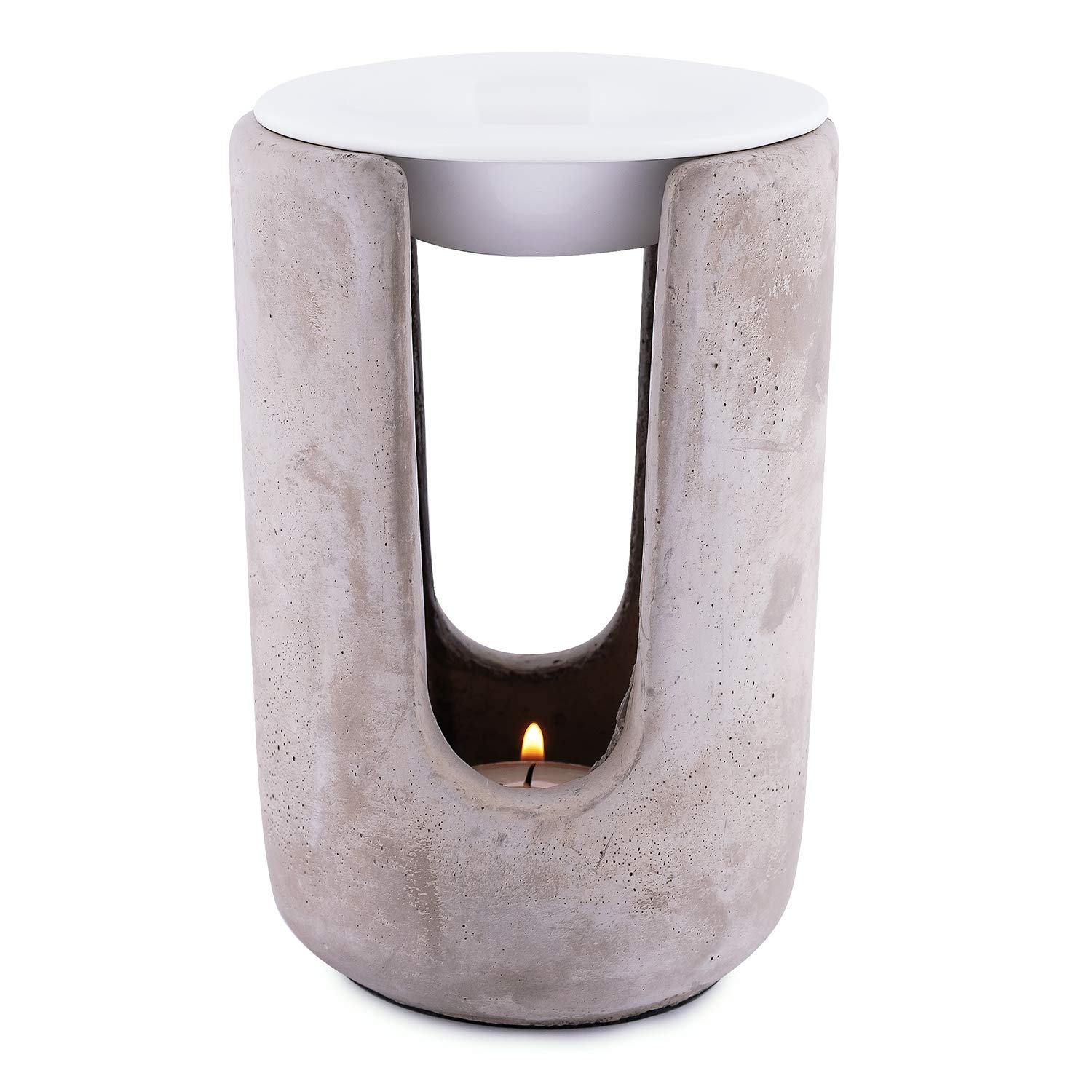 Pajoma Aroma Diffuser Concrete and Ceramic, White, 15 cm