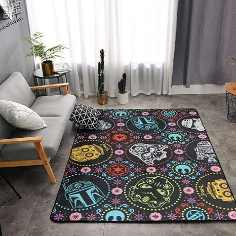 Amazon Co Jp スターウォーズ 抗菌 防ダニ 洗える 1 160cm ラグマット 滑り止め付 西海岸 ラグカーペット カーペット 対応 長方形 北欧 洗えるラグ リビング ラグ マイクロファイバー ホーム キッチン