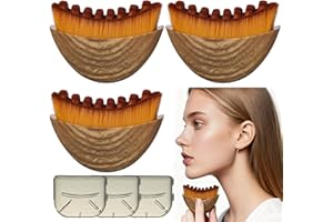 3 Pack Lymphatic Contour Face Brush, Dry Lymphatic Drainage Massage Brush for Face Sculpting, Lifting, Reduce Puffiness