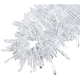 mookaitedecor Natural Rock Quartz Crystal Points Loose Beads Sticks Spikes Top Drilled 15 inches Strand