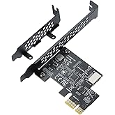 BEYIMEI PCI-E 1X to USB 3.2 GEN1 5Gbps Type-E A-Key Expansion Card,Front Panel Type-C Interface for Desktop PC(ASM1042A)