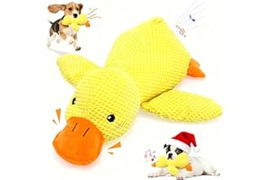 Dog Calming Duck Toy, 2026 New Interactive Plush Duck Toy with Quack Sound and Crazy Crinkle for Dogs Keep Busy, Soft Stuffed
