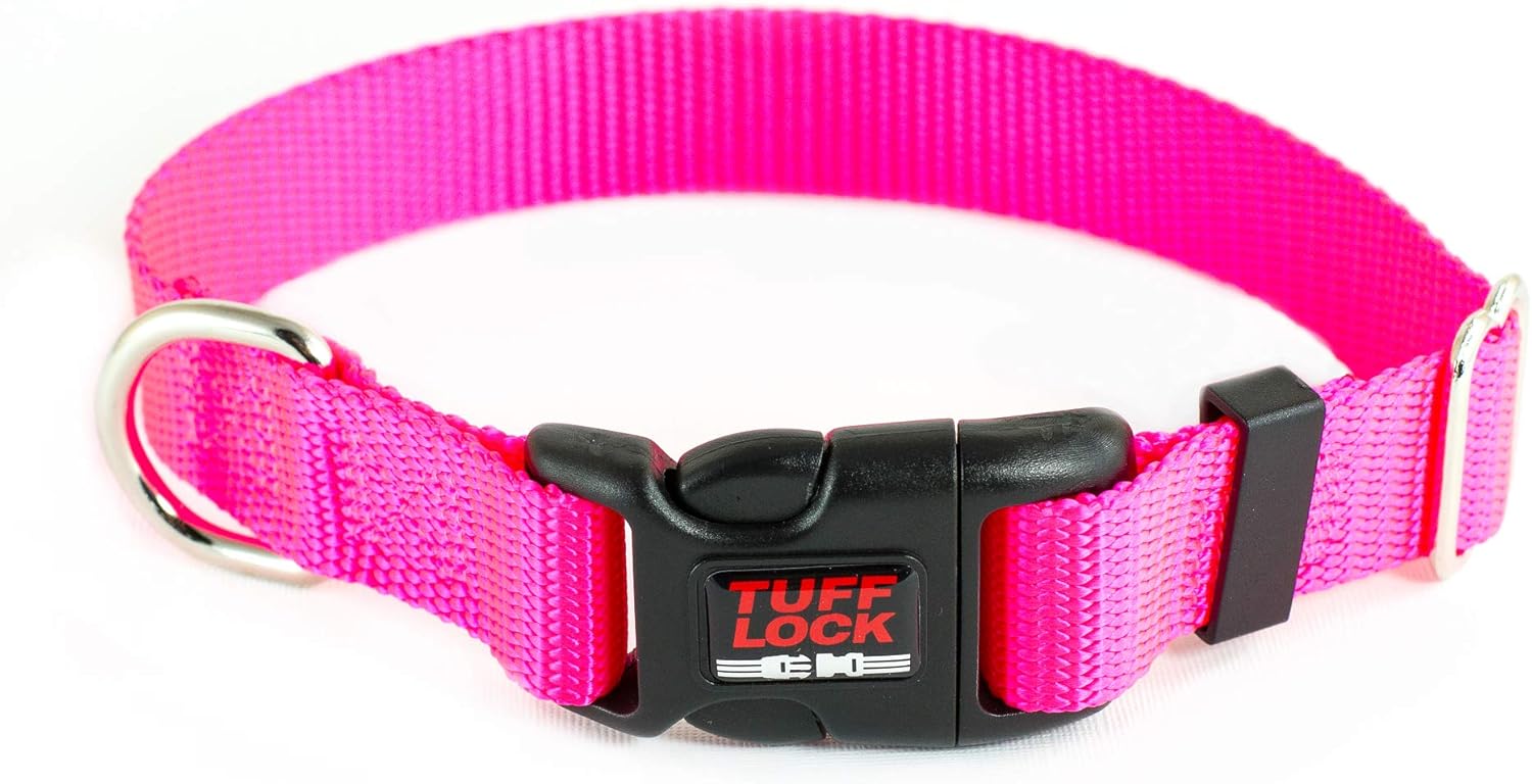 Tuff Lock Nylon Dog Collar, RustFree Quick Release