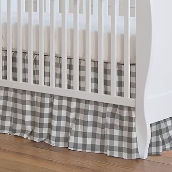 gingham crib skirt