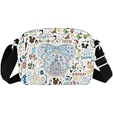 Princess Movie Gift Fairy Tale Castle Prince & Princess Cartoon Movie Inspired Crossbody Bag