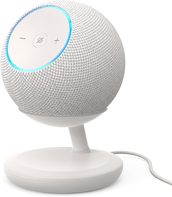 Nuovo supporto da tavolo per Echo Dot Max con porte di ricarica USB-C, Made for Amazon