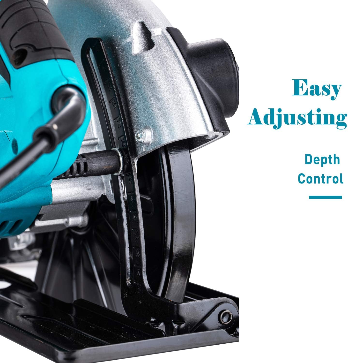 KATSU Circular Saw 185mm 7 Inch 1600W Electric Saw with Laser Guide and 2 Blades 24T/40T - Image 5
