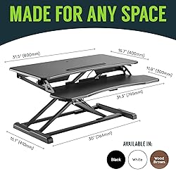TechOrbits Standing Desk Converter - 32 inch