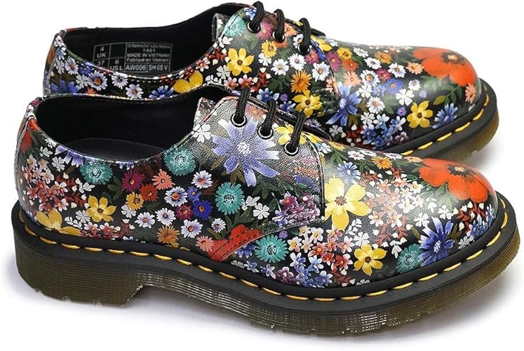 Amazon ドクターマーチン 靴 1461 Wanderlust Backhand 3ホール レディース 正規品 マルチ 花柄 レザーシューズ Core Print 1461 Dr Martens ドクターマーチン レースアップ