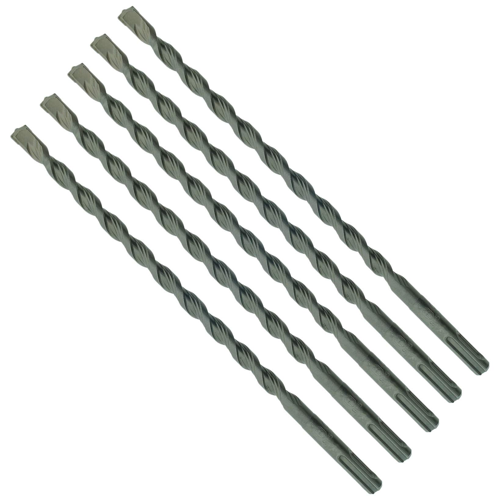5 x SabreCut SDSD10_5 10mm x 310mm PGM Approved SDS Plus Drill Bits For Stone Concrete Brick