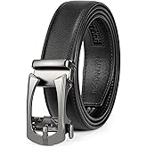 BOSTANTEN Belt Men Leather Reversible Belts for Men 1 3/8" for Casual Golf Dress Pants, Two-in-One Belt Gift