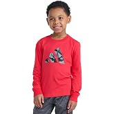 adidas Boys Long Sleeve Camo Tee | Short Sleeve T-Shirt, breathable, regular fit