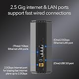 NETGEAR Nighthawk WiFi 7 Router RS200 Dual Band 2.5G Port 6.5Gbps view 5