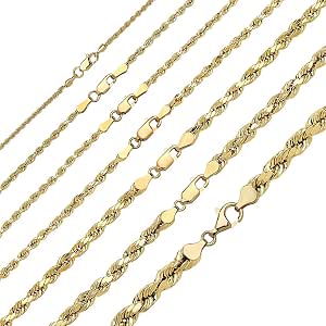 Amazon.com: 14K Solid Yellow Gold 1.5mm 