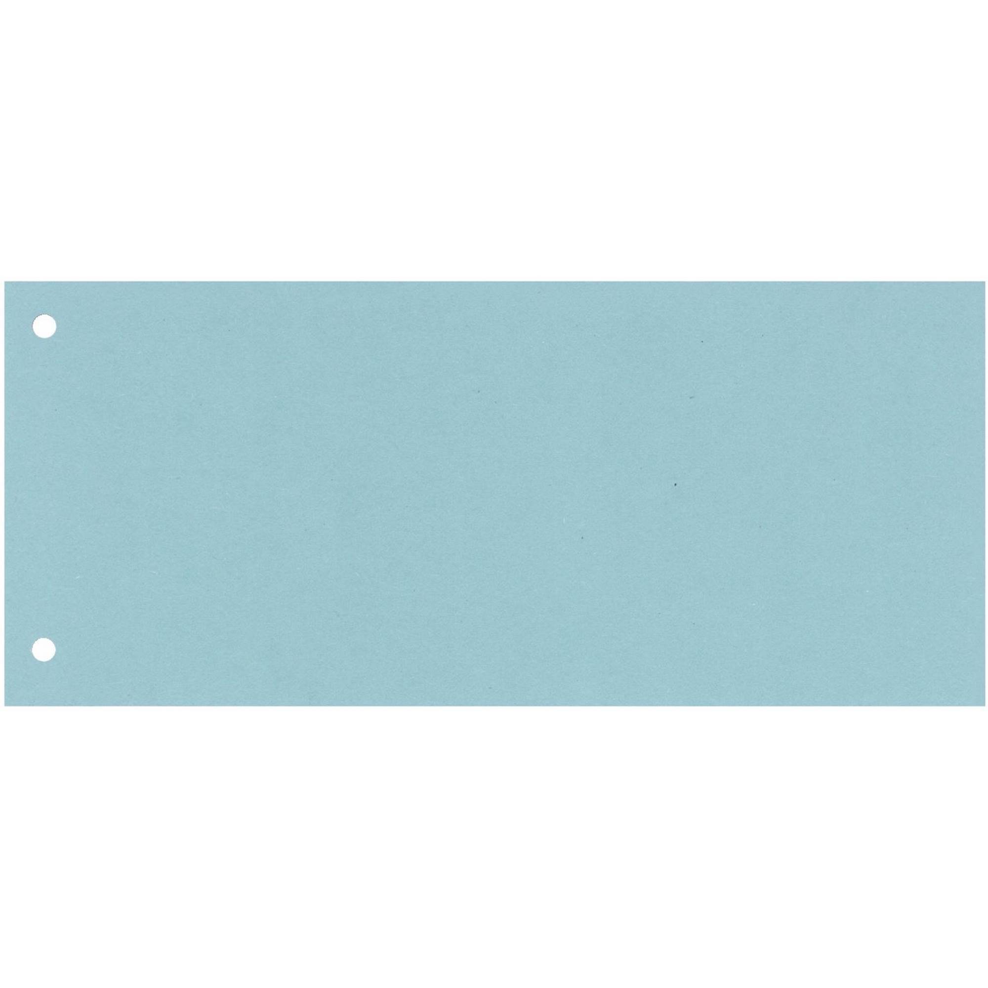 Q Connect Lever Arch KF00512 Dividers, Colour Index Flags Universal Index Strips 10.5 x 24 cm Pack of 100 Blue