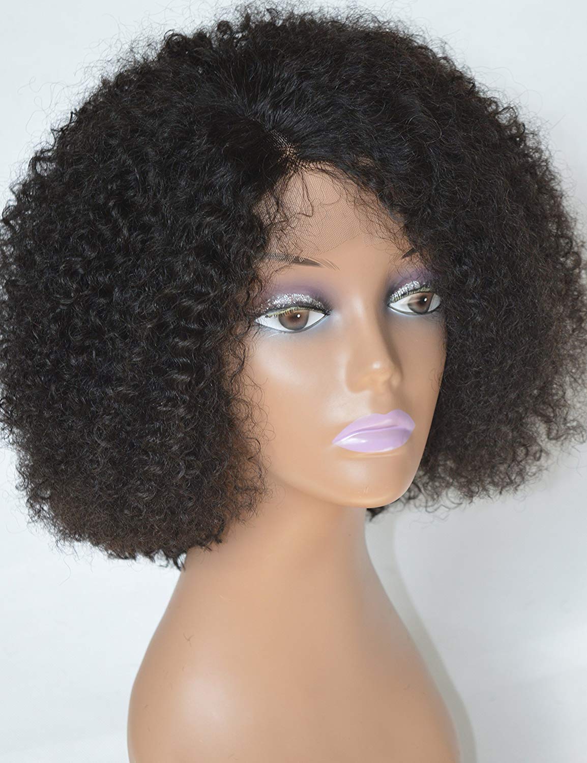 Chantiche Pre Plucked Curly Lace Front Wigs Human Hair ...