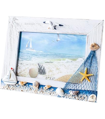 プリントw/フレーム【Colorfornia beautiful ocean】 Amazon.com: Beach Framed Wooden Pictures Wall Art: Coastal