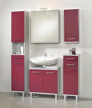 Badmöbel Set Rot