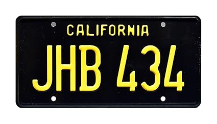 Image result for two lane blacktop licence plate