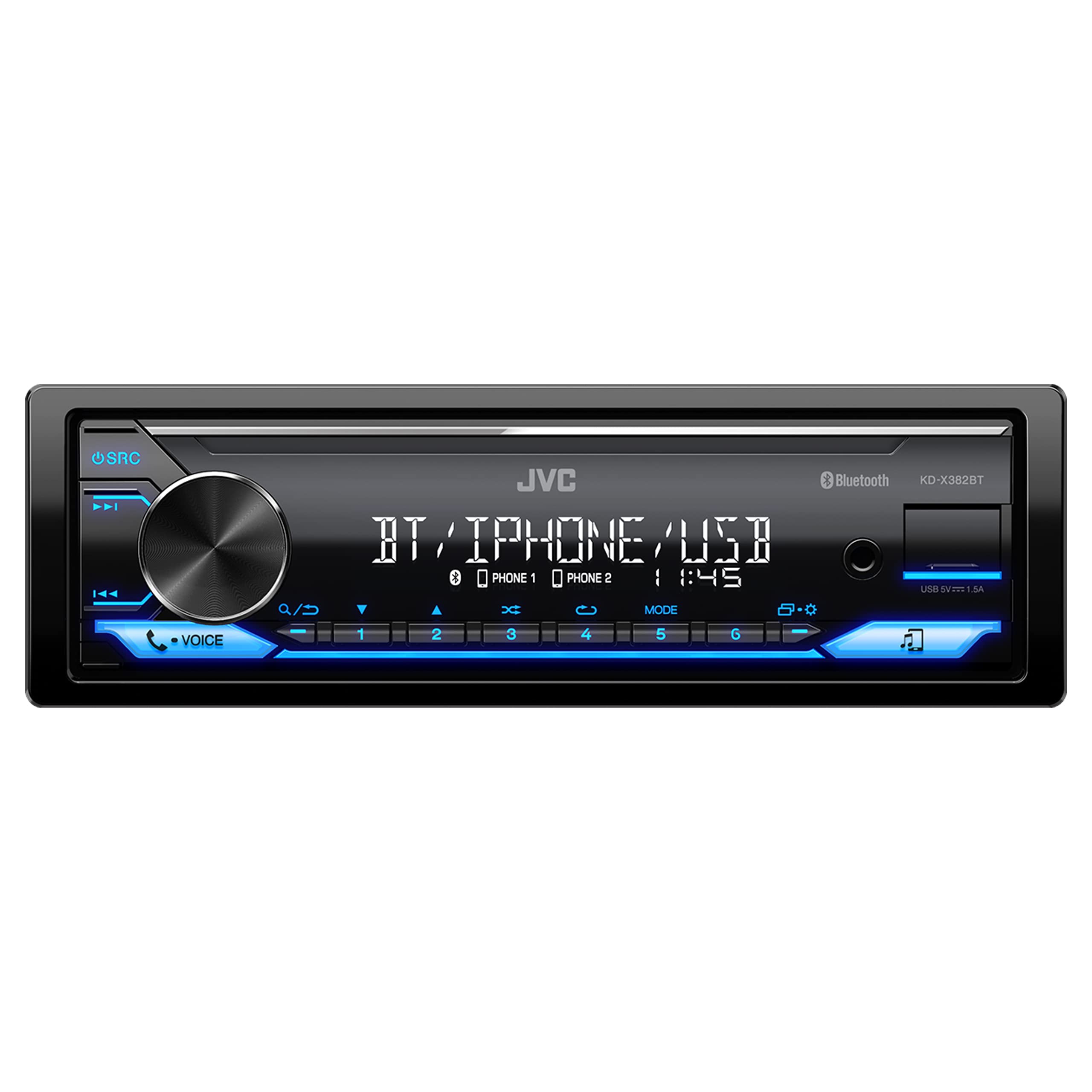 JVC KD-X382BT Auto-Media-Player, 4 X 50W, Bluetooth, USB, FM
