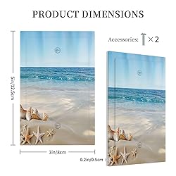 Wpshijia Decorative Light Switch Cover Summer Beach