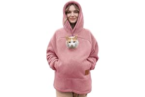 GENERIC Cat Pouch Hoodie Pet Carrier Hoodie Zipper Pet Care Hoodies Fuzzy Hooded Sweatshirt With Zip Kangaroo Unisex Outdoor