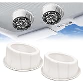 RECOIL USP65W 6.5&rdquo; Speaker Pod Universal Angled Boxes Enclosures Pair | White Surface Mount with Gaskets Compatible with Marine UTV Boat RV Car Trailers