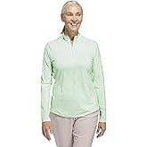 adidas Womens Women's Ultimate365 Printed Quarter-Zip Mock