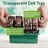 VDYXEW Seed Trays Propagator with Lights 24-Cell 0.8mm PVC 2 Pack view 7