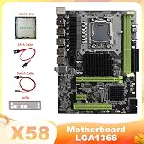 KVSERT X58 Motherboard LGA1366 XEON X5670 CPU DDR3 32GB MicroATX Cable view 4