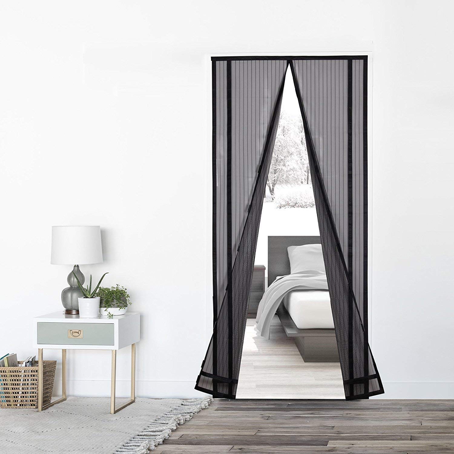 Zanzariera Magnetica, Schermo Automatico della Porta, Dimensioni 100 x 210CM, Resistente e Traspirante, Adatto per Soggiorno, Camera da Letto, Cucina, ecc