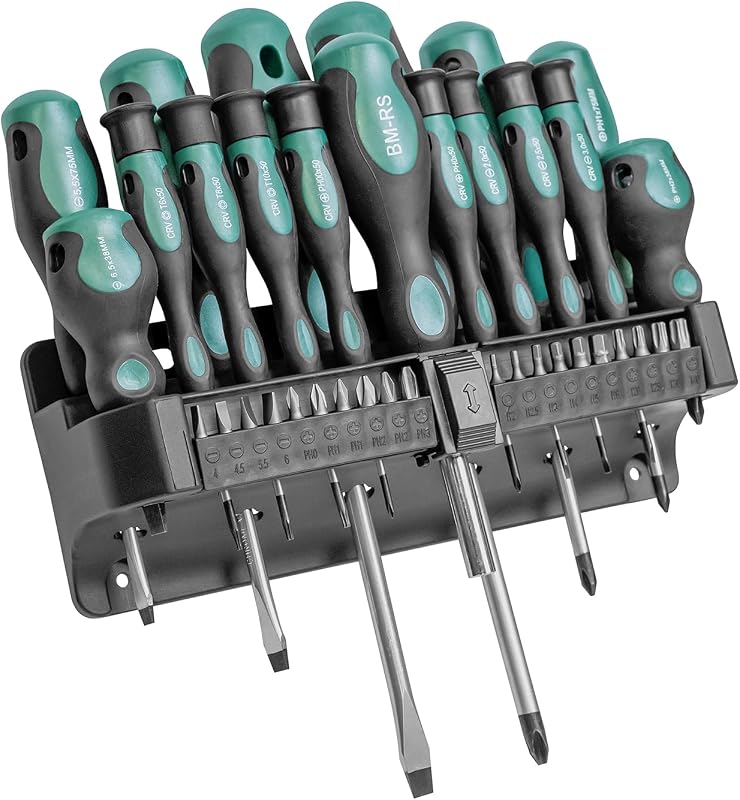 Brüder Mannesmann Werkzeuge M11415 Set de tournevis et embouts 37 pièces