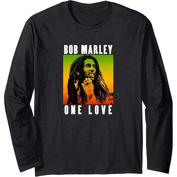 BOB MARLEY ロンT Amazon.com: Official Bob Marley One Love Gradient Long Sleeve T