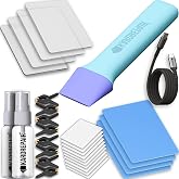 Kardrepair - Card Repair/Restoration Heat Pen Kit : 4 Acrylic Flattening Plates, 4 EVA Foam Pads, 8 Spring Clamps, 10 PTFE Sheets, 2 Spray Bottles, 100w Power Supply &amp; Cable, Heat Pen