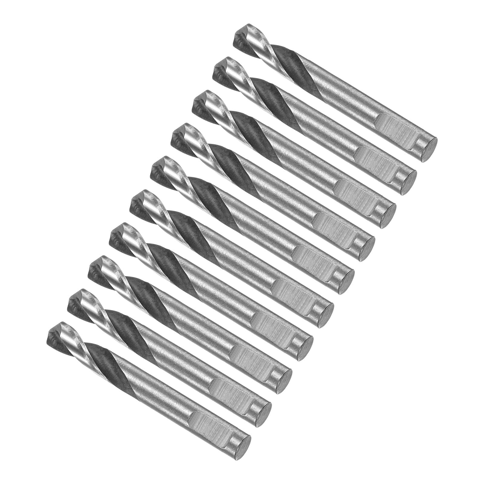 CoCud High Speed Steel Twist Drill Bits, 5mm Diameter 42mm Length, Straight Twist Jobber Drill Bit - (Applications: for Metal Woodwork Plastic Aluminum), 10-Pieces