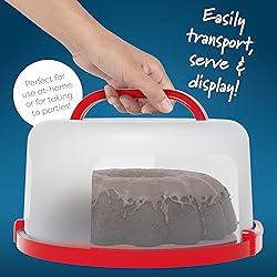 Cake Cupcake Carrier with Lid and Handle + Cake