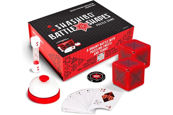Shashibo Battle Shapes Magnetizing Puzzle Game – Play Solo or with a Friend - Challenging Shape Shifting Box Game for Adults