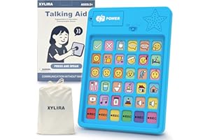 XYLIRA AAC Device for Autism, Speech Therapy Materials, Non Verbal Communication Tools with 6 Programmable Buttons & Adjustable Volume, Autism Sensory Products,Gifts for People with Autism Special Needs Toys