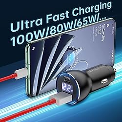 for One Plus Car Charger Super 100W 80W 65W Charge