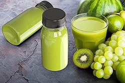 XXUOD 24 Pcs 5 Ounce Plastic Juice Bottles for