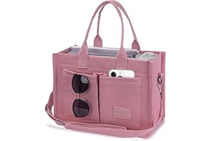 VOFANK Canvas Tote Bag for Women with Pockets Large Crossbody Bag Satchel Bag Handbag Everything Everyday Bag for Work Daily