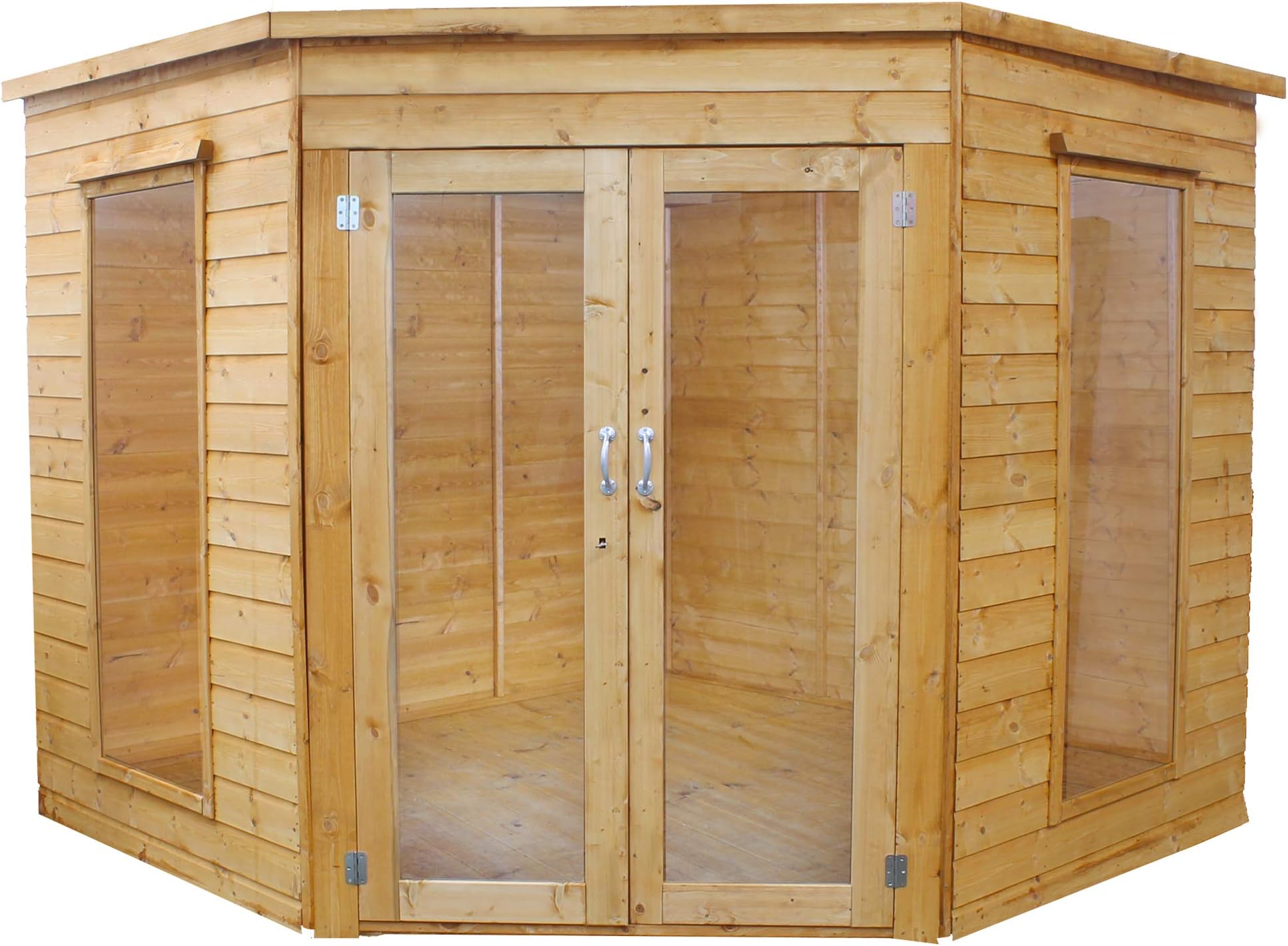 WALTONS EST. 1878 Wooden Corner Summerhouse 8x8 Outdoor Garden Room, Sunroom, Studio, Office (8 x 8 / 8Ft x 8Ft)